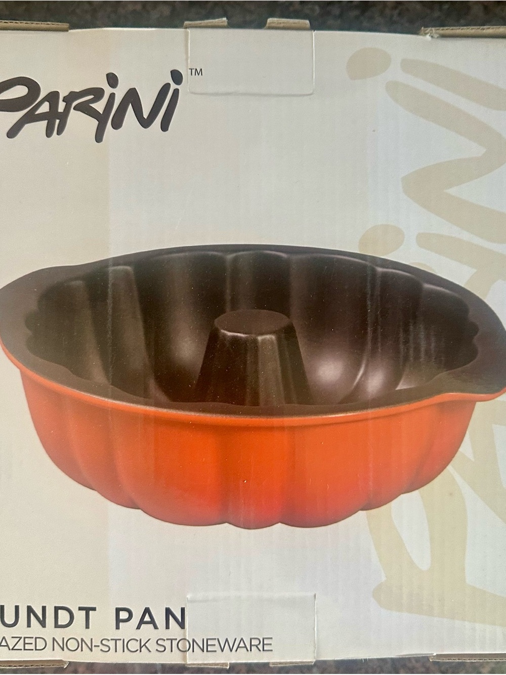 Parini orange Non-Stick Bundt Pan